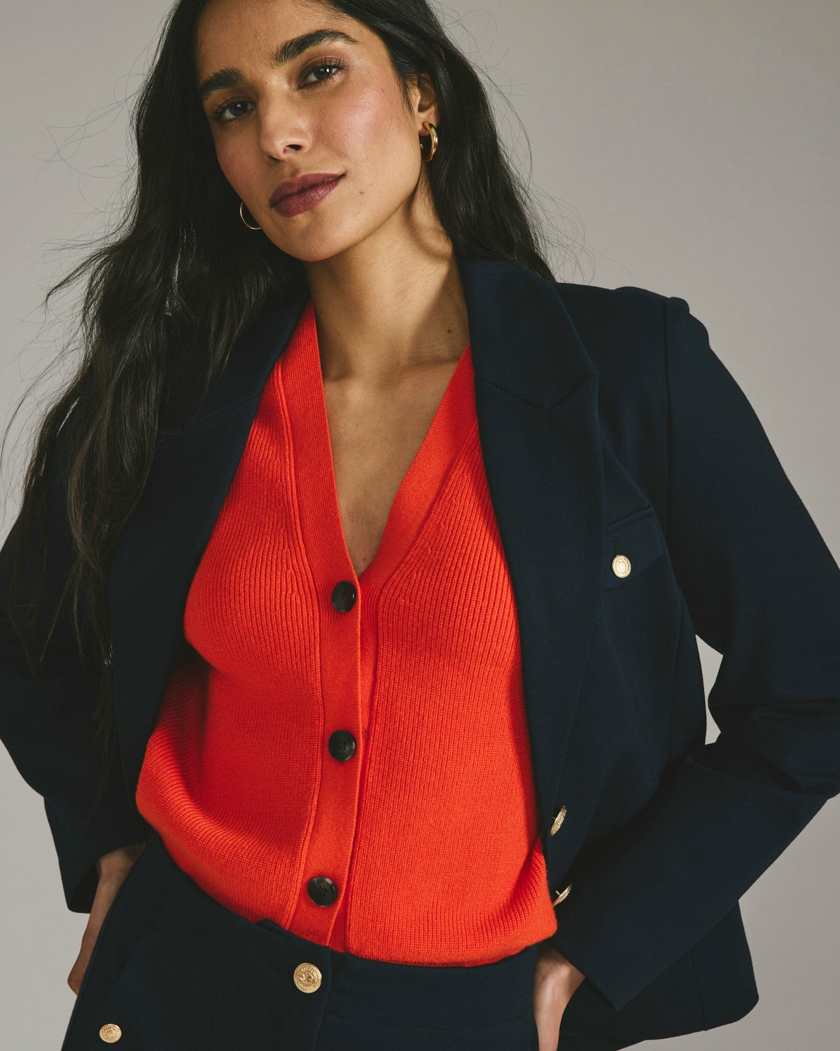 Better-Than-Wool Cardigan - Orange Flame | Universal Standard