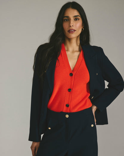 Better-Than-Wool Cardigan - Orange Flame | Universal Standard