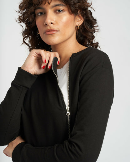 Meridien Zip Sweatshirt - Black | Universal Standard