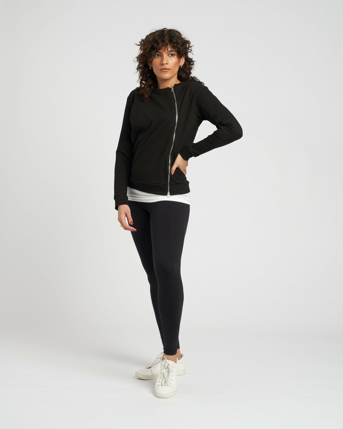 Meridien Zip Sweatshirt - Black | Universal Standard