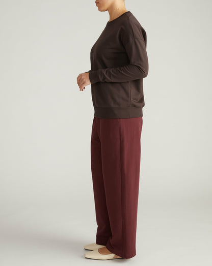 Lauren Classic Sweatshirt - Deep Brown | Universal Standard