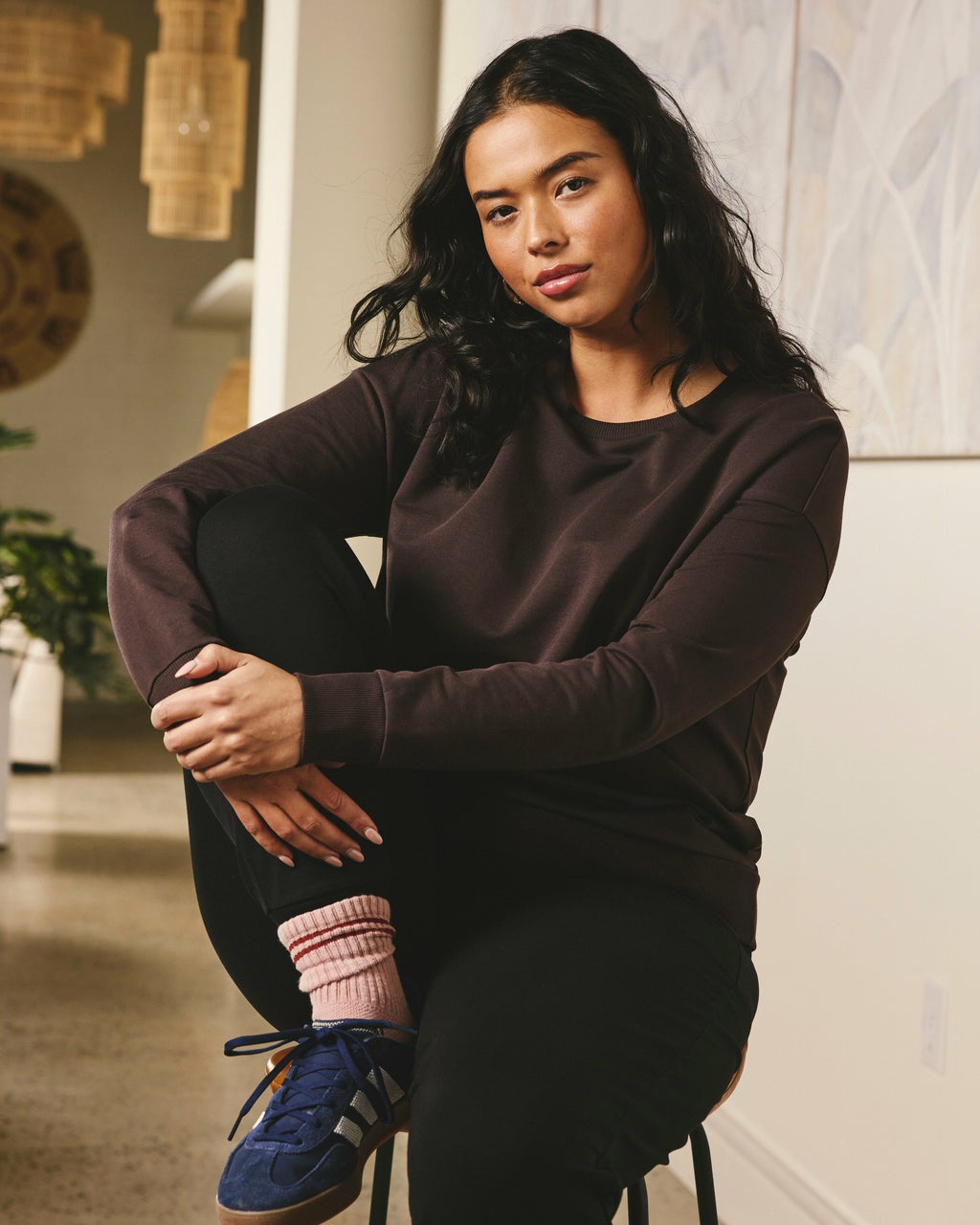 Lauren Classic Sweatshirt - Deep Brown | Universal Standard