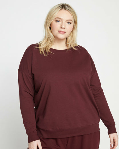 Lauren Classic Sweatshirt - Black Cherry | Universal Standard