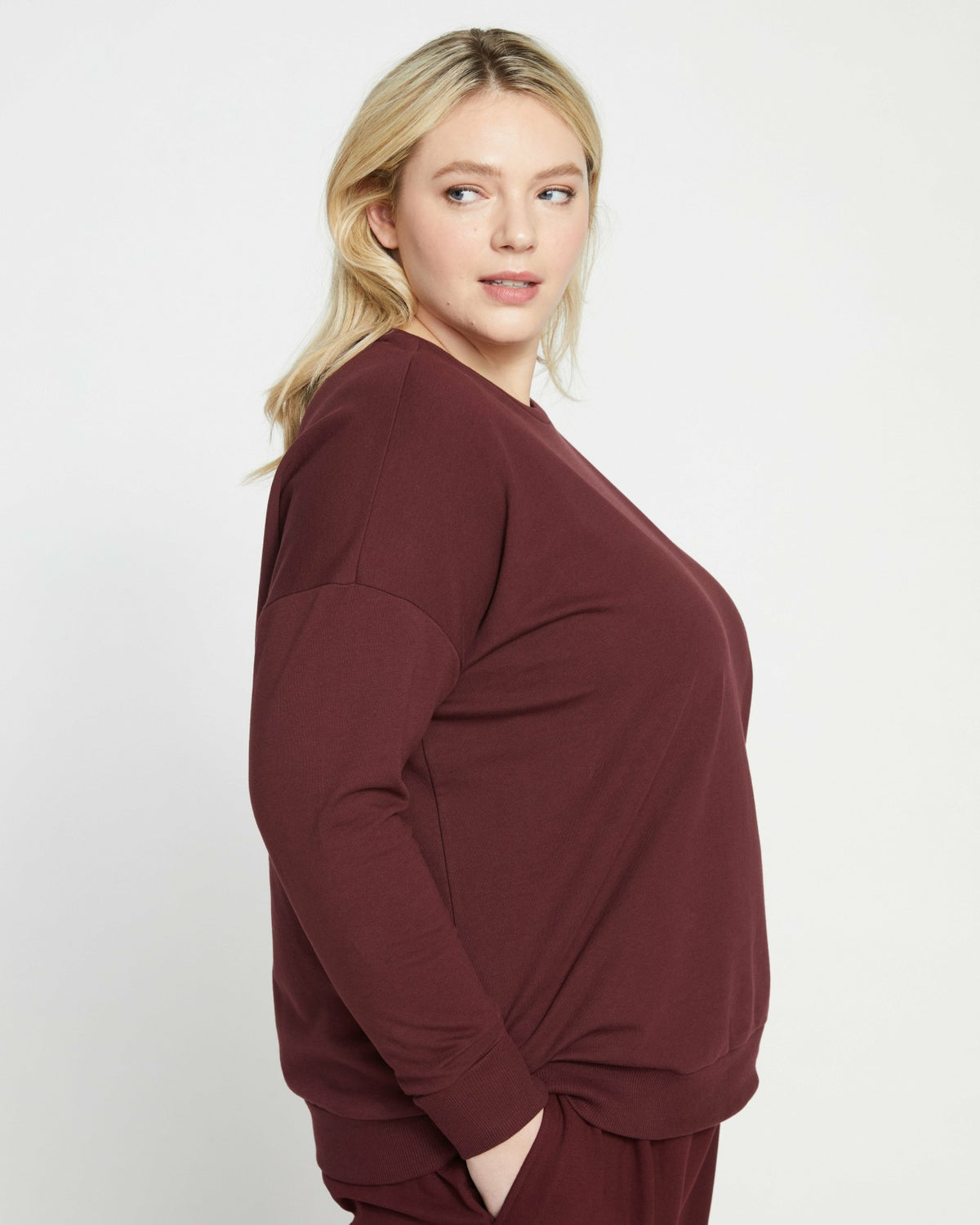 Lauren Classic Sweatshirt - Black Cherry | Universal Standard