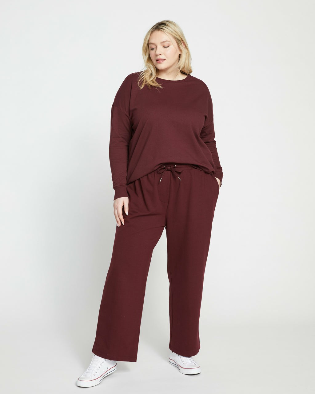 Lauren Classic Sweatshirt - Black Cherry | Universal Standard