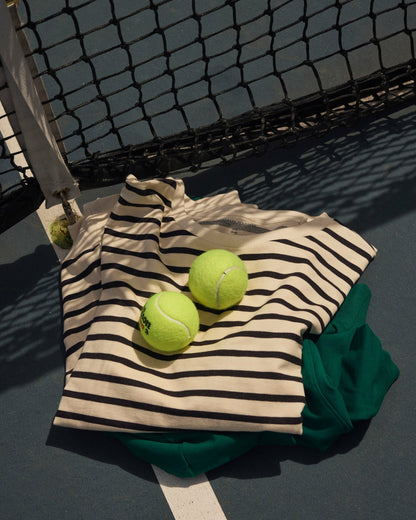 Lauren Classic Sweatshirt - Ecru/Black Stripe | Universal Standard