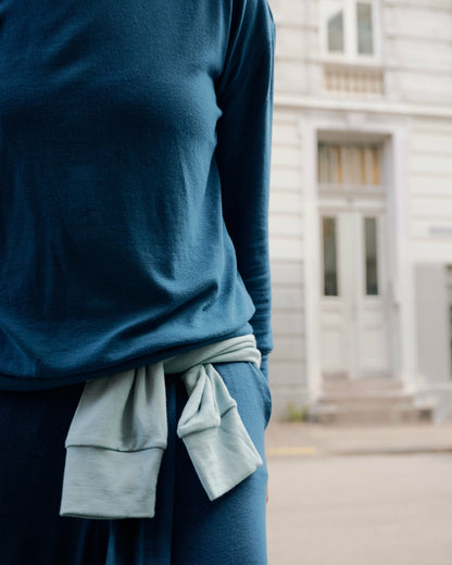 TravelKnit Sweatshirt - Blue Teal | Universal Standard