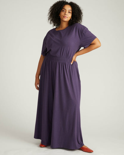 Isadora Wide Leg Lounge Pants - Anthracite | Universal Standard