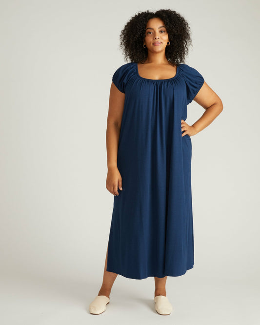 Lilian Long Sleep Dress - Pageant Blue | Universal Standard