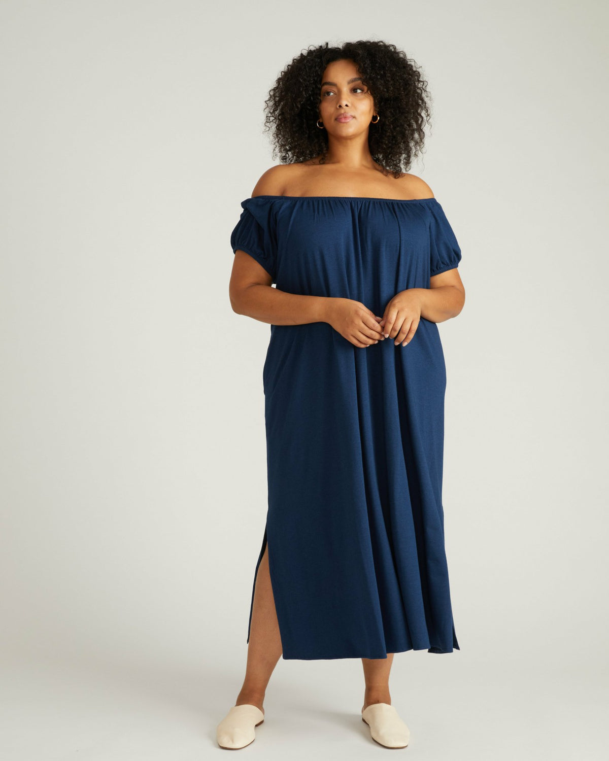 Lilian Long Sleep Dress - Pageant Blue | Universal Standard