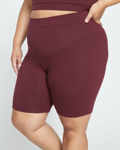 Roya Bike Shorts - Black Cherry | Universal Standard