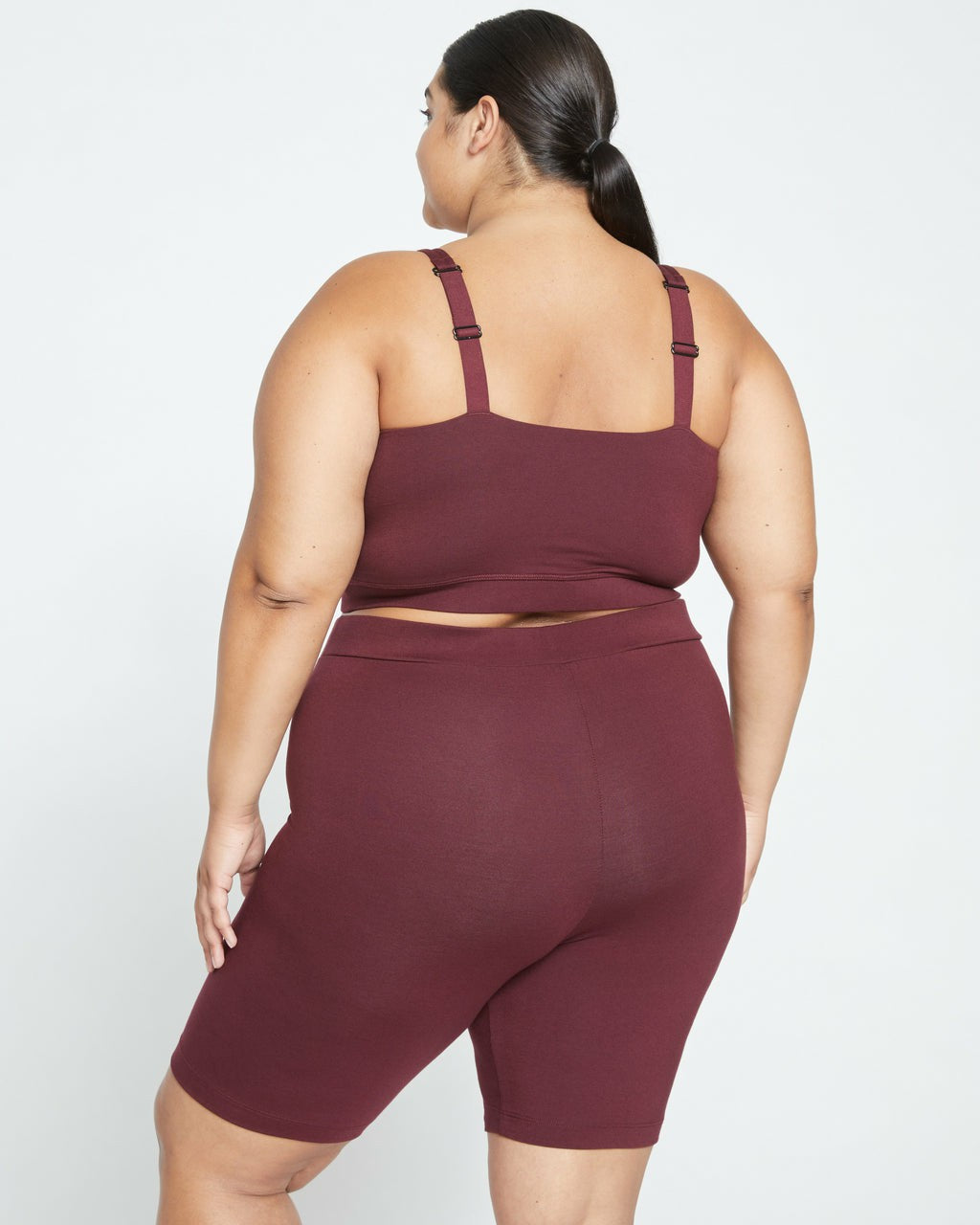 Roya Bike Shorts - Black Cherry | Universal Standard