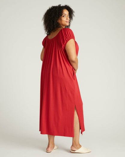 Lilian Long Sleep Dress - Raspberry | Universal Standard