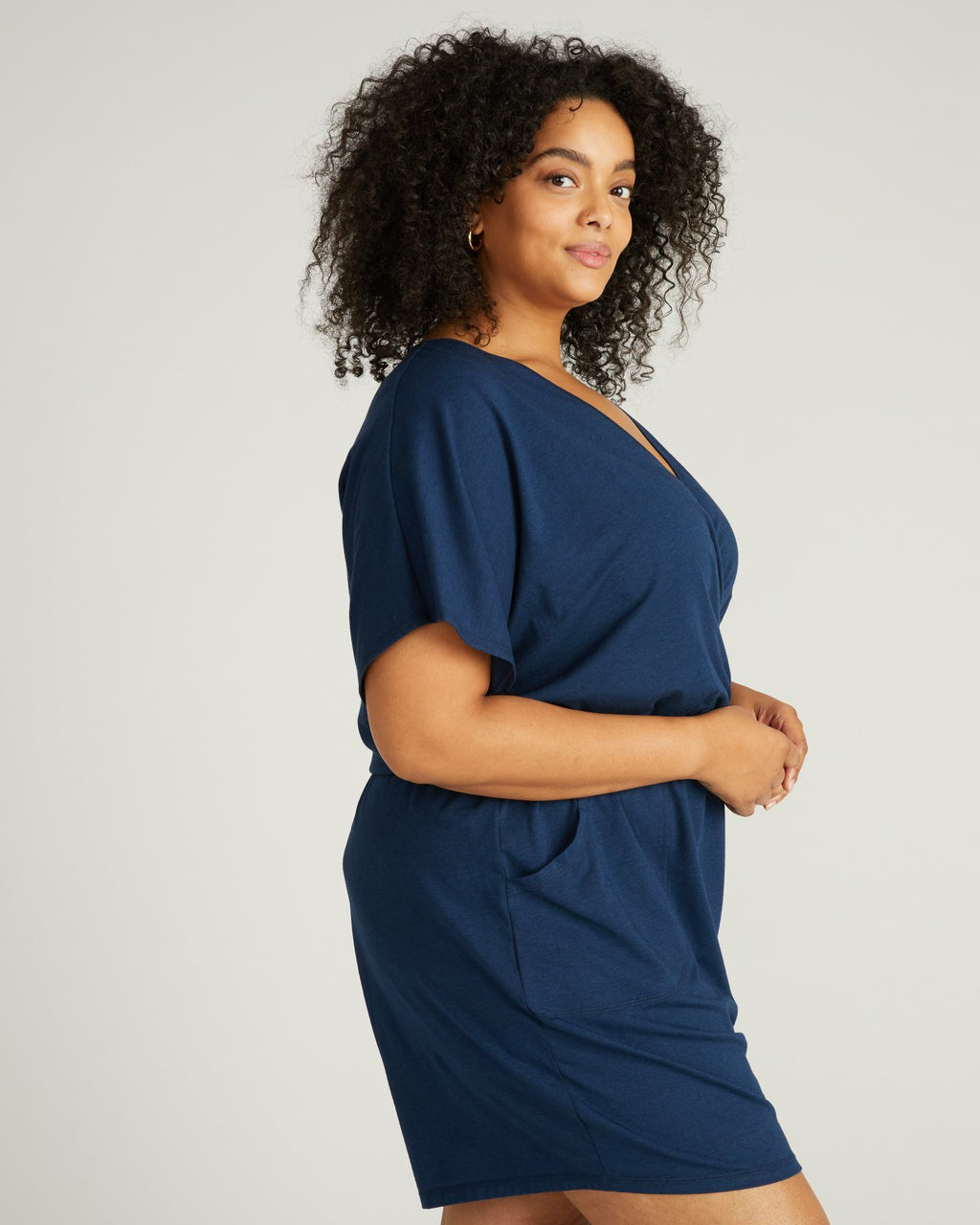 Nora Cross Front Romper - Pageant Blue | Universal Standard