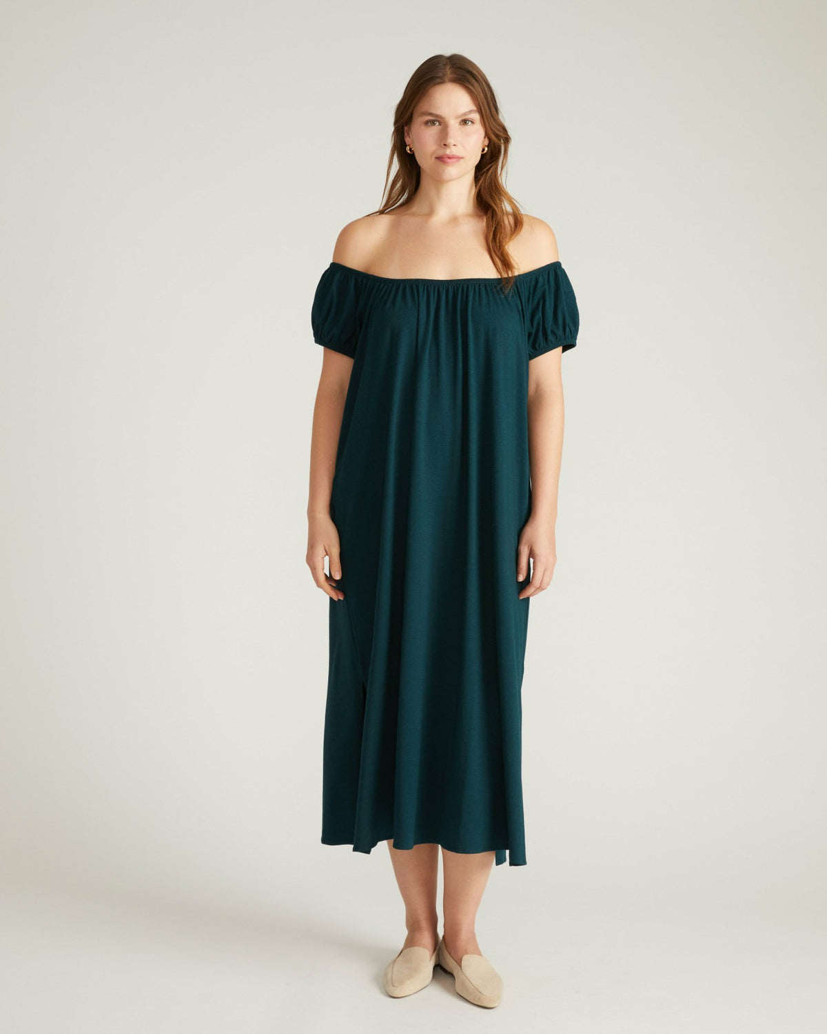 Lilian Long Sleep Dress - Deep Sea | Universal Standard