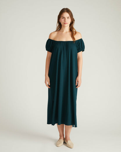 Lilian Long Sleep Dress - Deep Sea | Universal Standard
