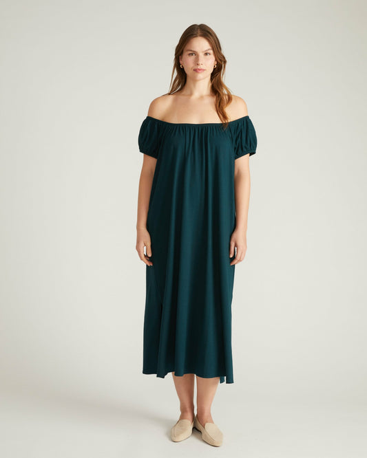Lilian Long Sleep Dress - Deep Sea | Universal Standard