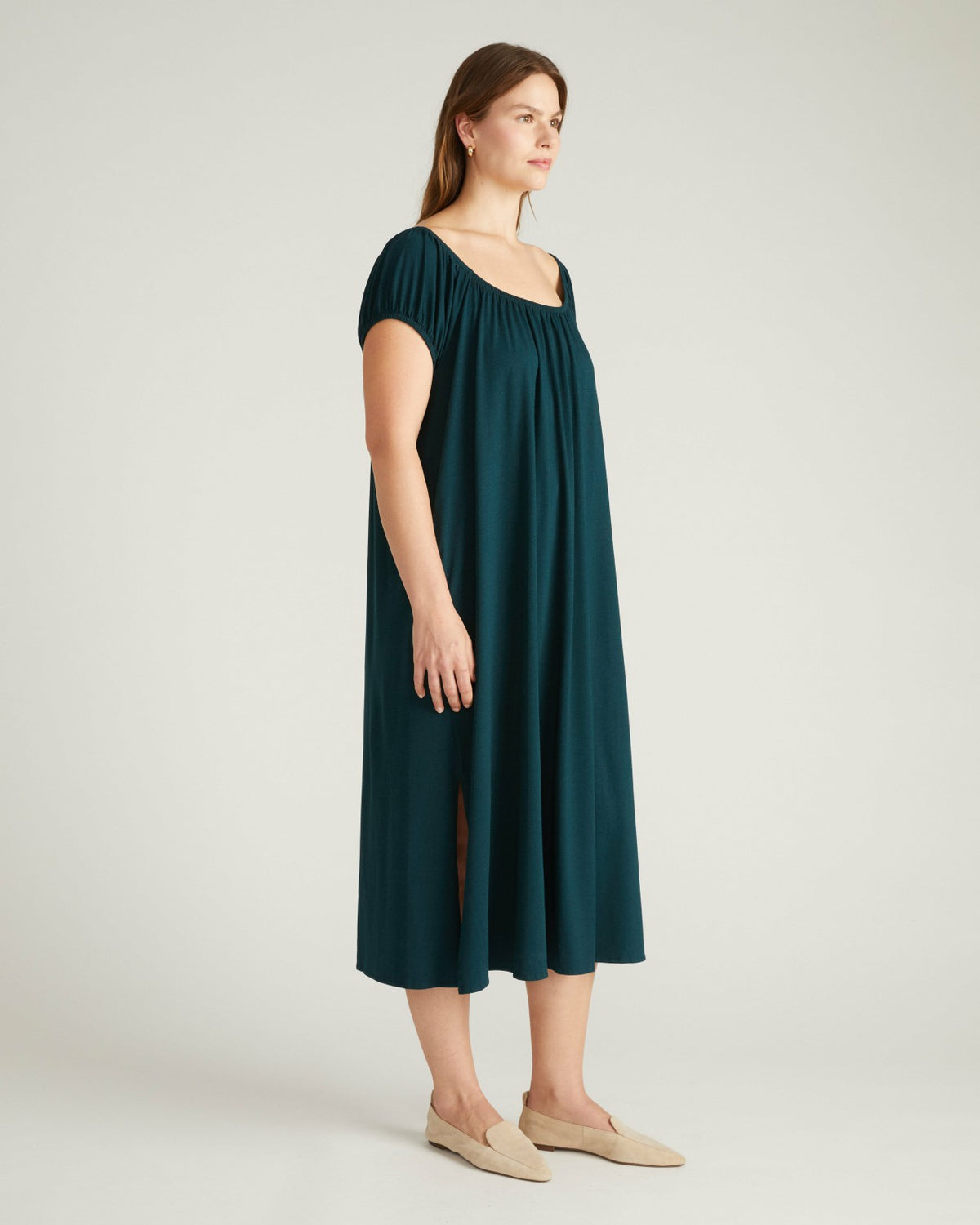 Lilian Long Sleep Dress - Deep Sea | Universal Standard