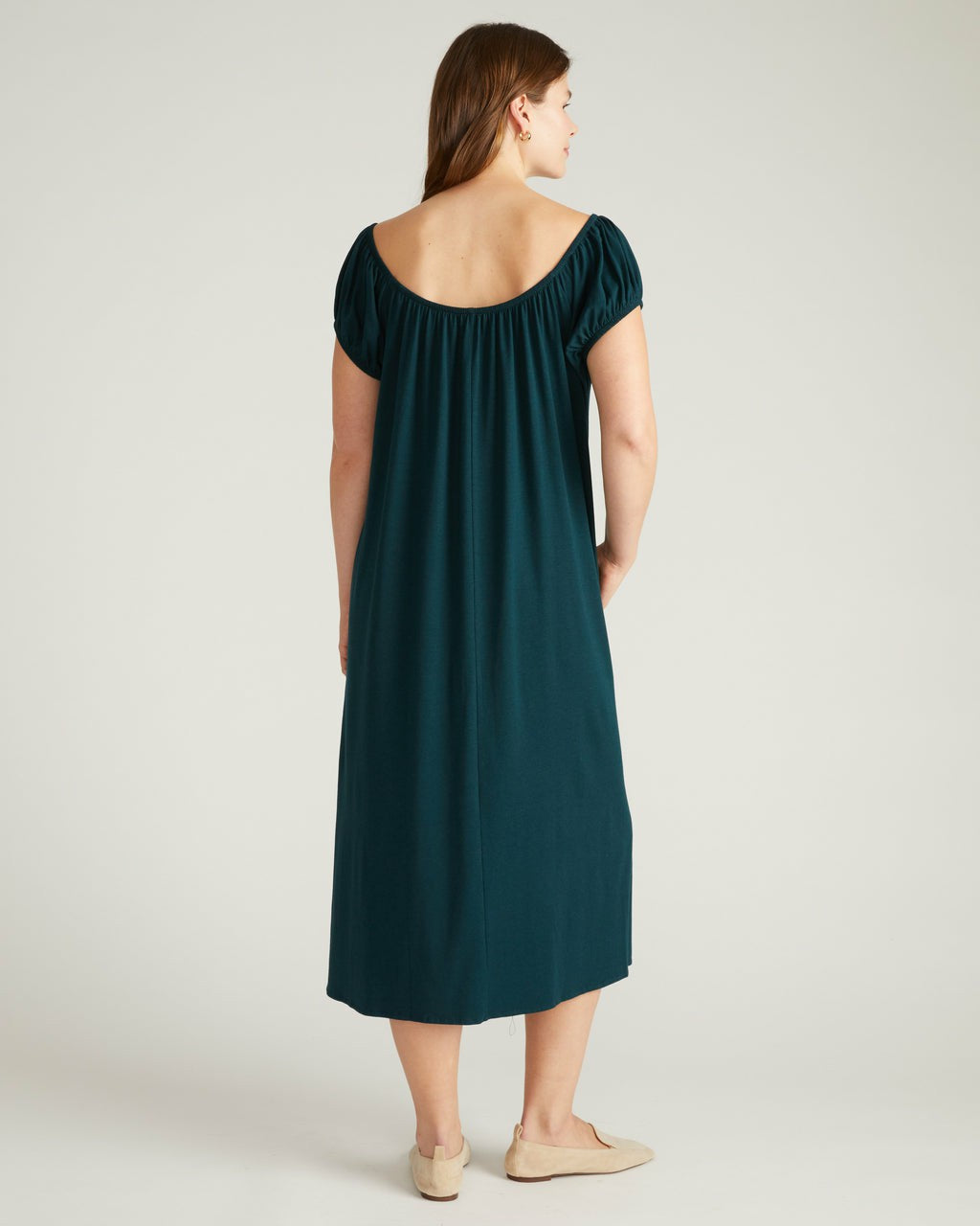 Lilian Long Sleep Dress - Deep Sea | Universal Standard
