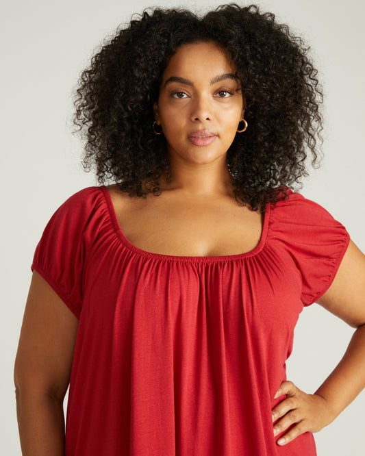 Lilian Short Sleep Dress - Raspberry | Universal Standard