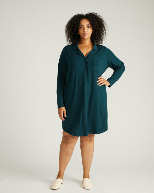 Softie Silky Jersey Sleepshirt - Deep Sea | Universal Standard