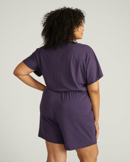 Nora Cross Front Romper - Anthracite | Universal Standard