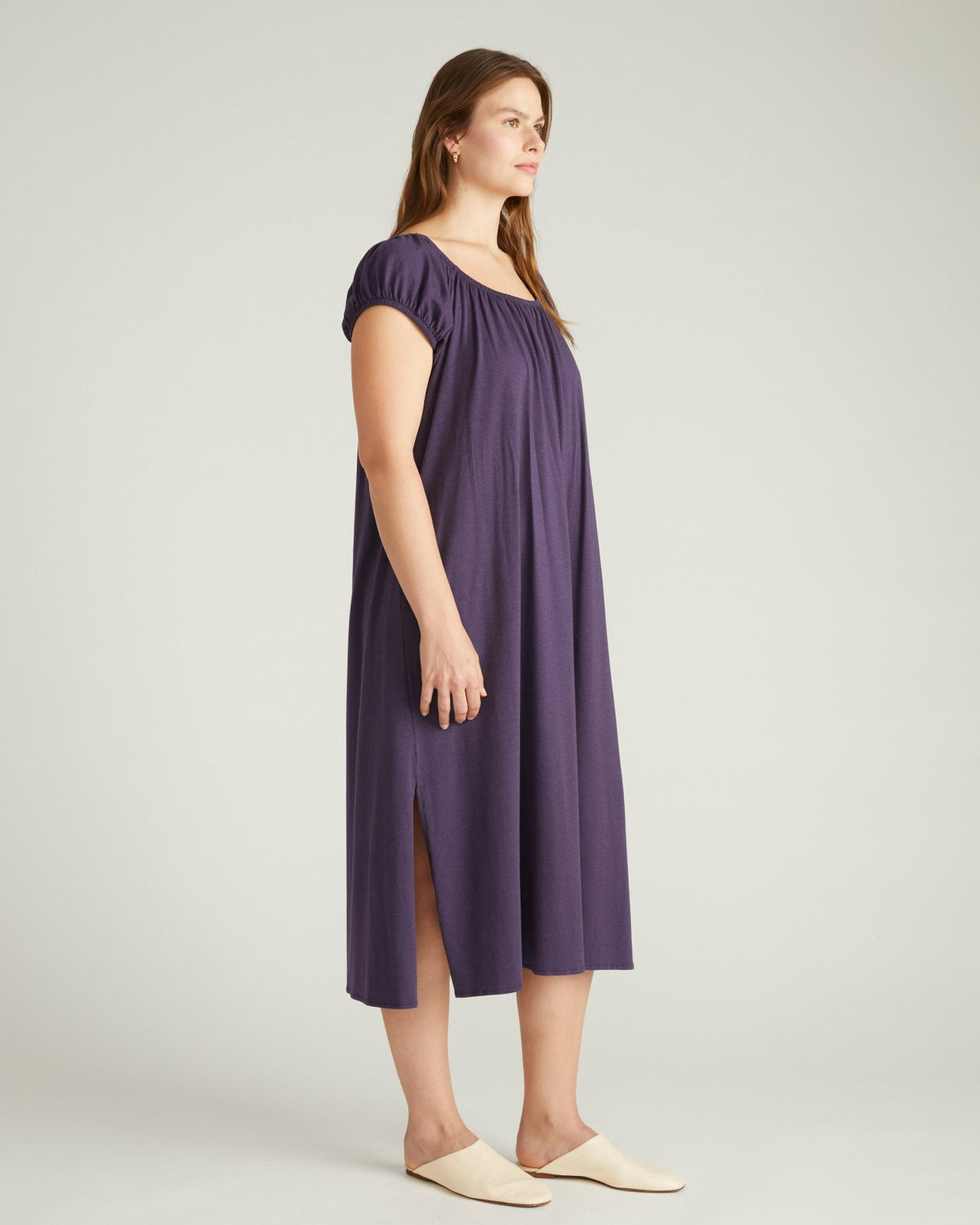 Lilian Long Sleep Dress - Anthracite | Universal Standard