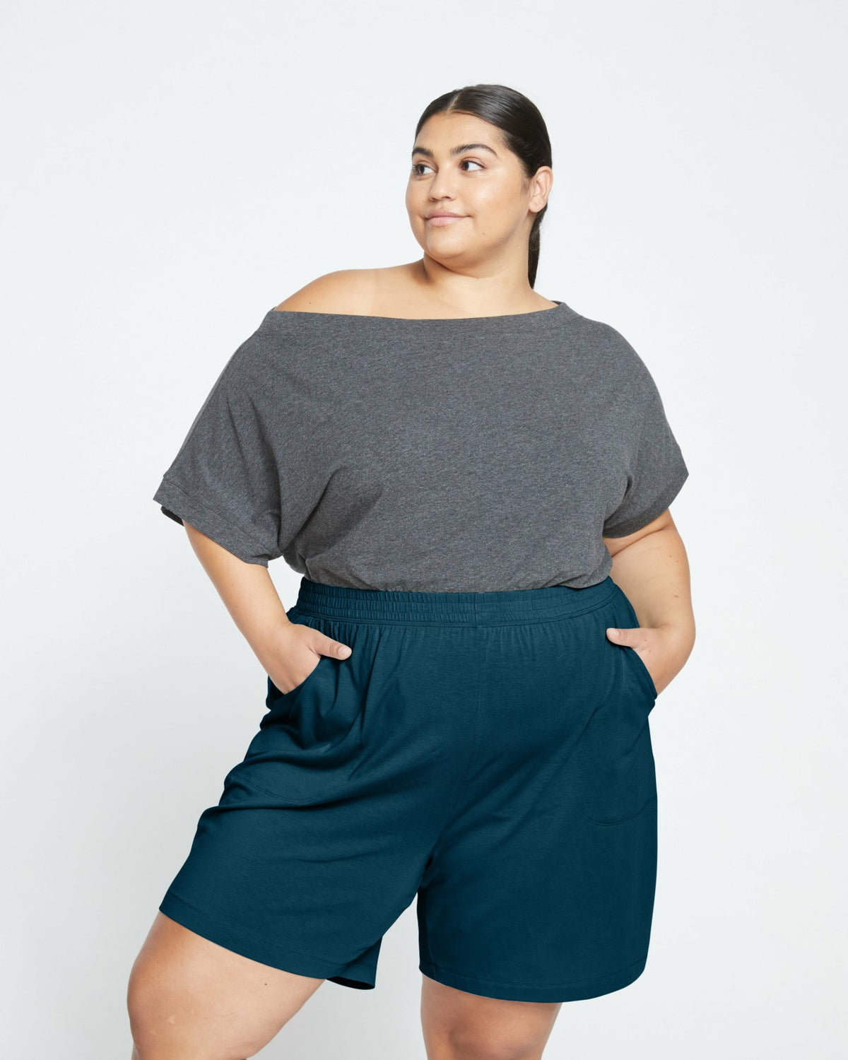 UltimateS Lorelai Lounge Shorts - Deep Sea | Universal Standard