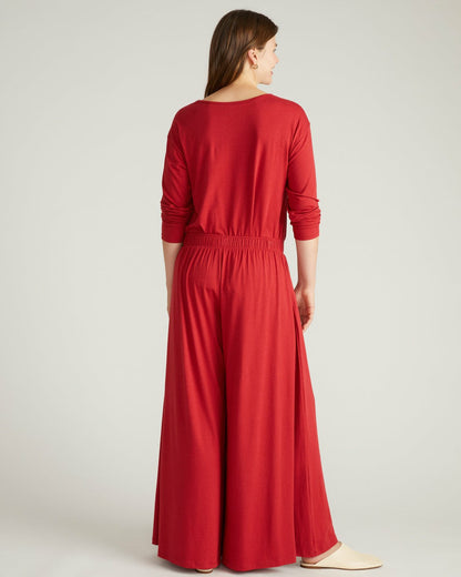 Isadora Wide Leg Lounge Pants - Raspberry | Universal Standard