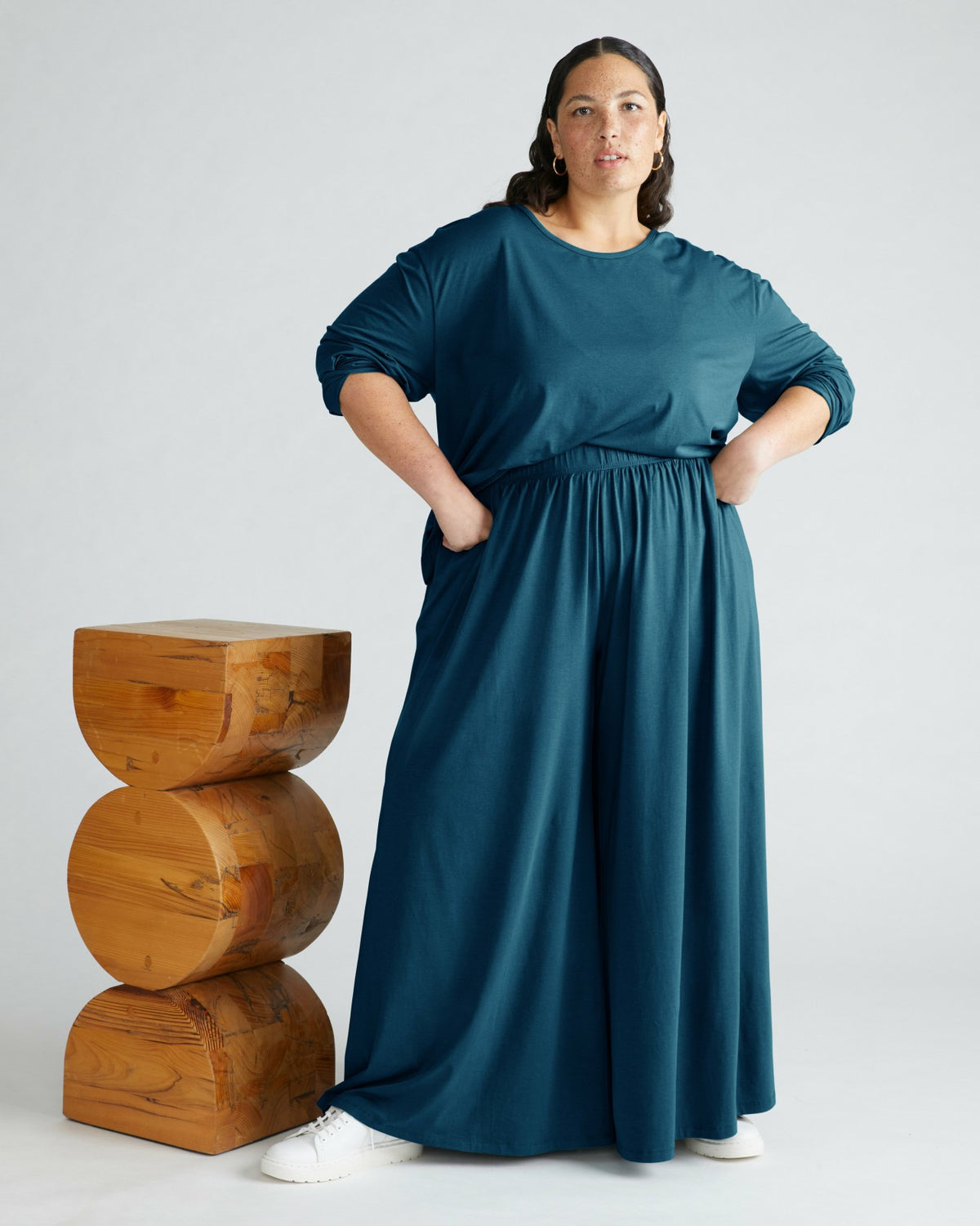 Isadora Wide Leg Lounge Pants - Deep Sea | Universal Standard