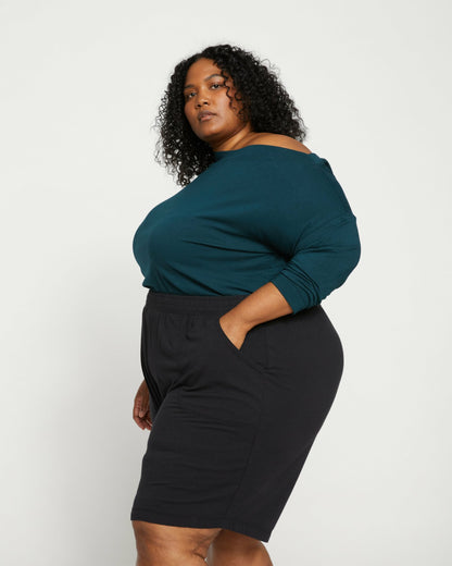 UltimateS Lorelai Lounge Shorts - Black | Universal Standard