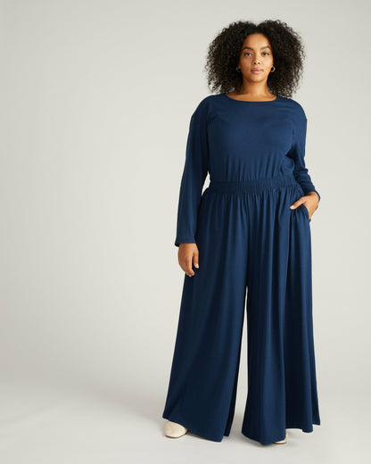 Isadora Wide Leg Lounge Pants - Pageant Blue | Universal Standard