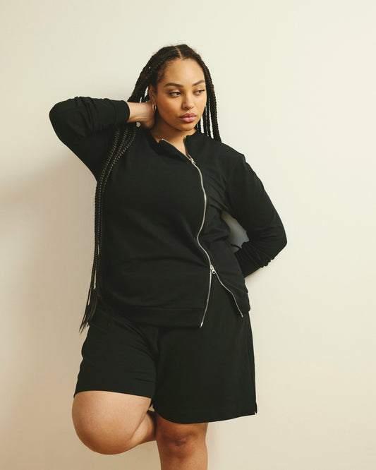 Hayes Sweatshorts - Black | Universal Standard