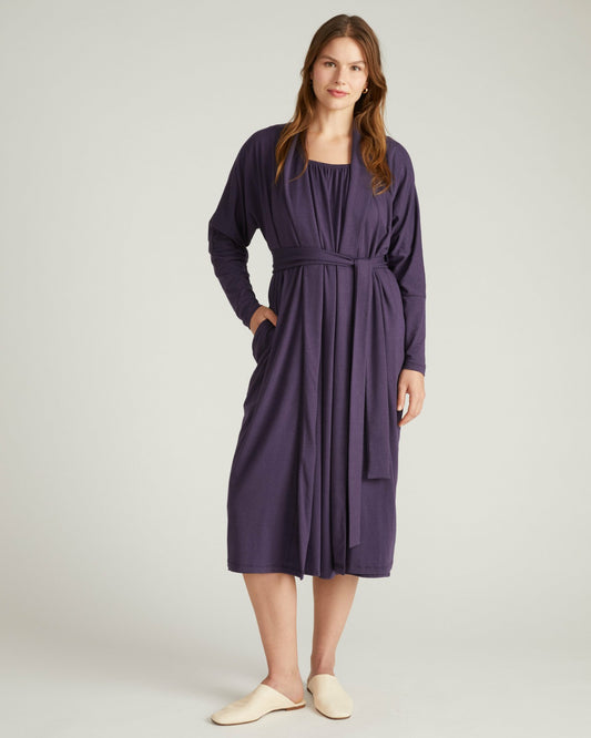 Daphne Lounge Robe - Anthracite | Universal Standard