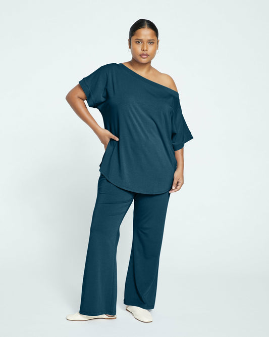 UltimateS Dolci Short Sleeve Top - Deep Sea | Universal Standard