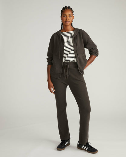 Knitted Mila Zip Hoodie - Graphite | Universal Standard