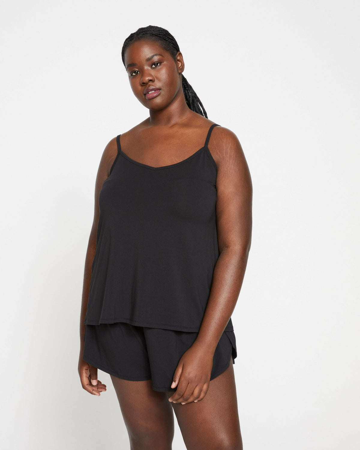 UltimateS Natalie Jersey Sleep Set - Black | Universal Standard