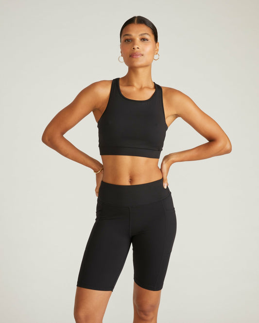 Next-to-Naked Racerback Sports Bra - Black | Universal Standard