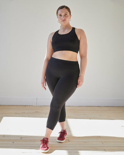 Next-to-Naked Racerback Sports Bra - Black | Universal Standard