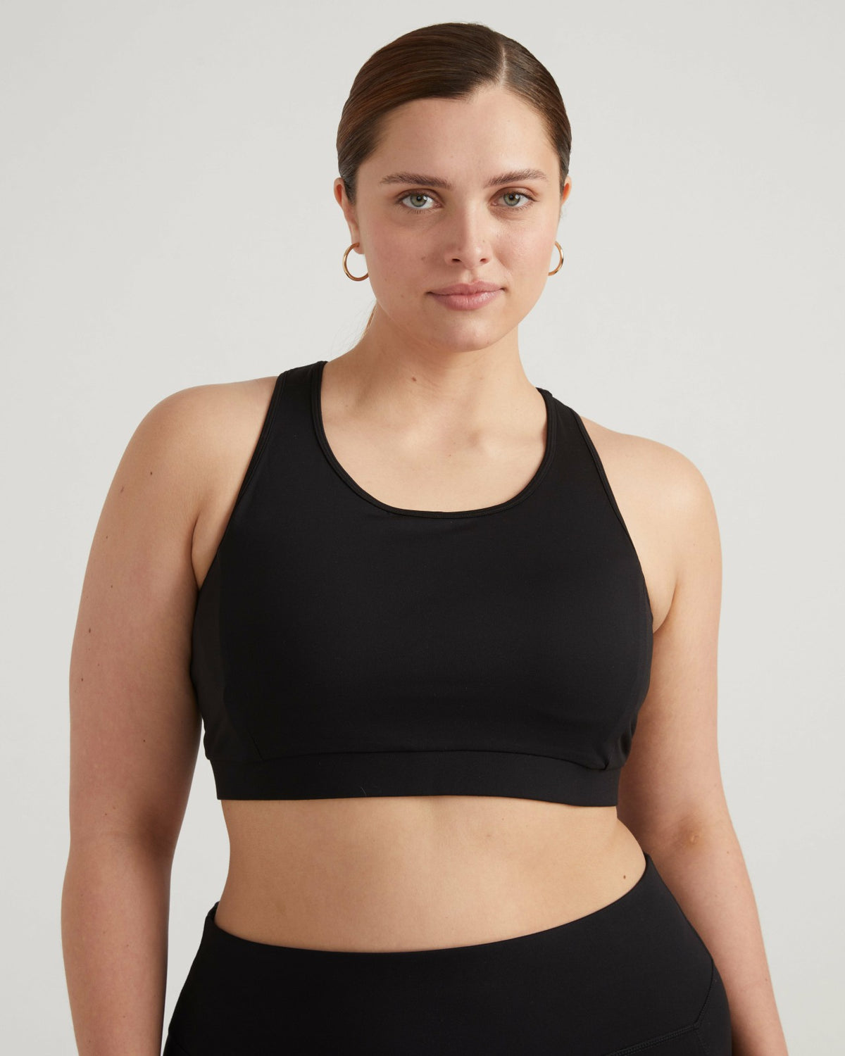 Next-to-Naked Racerback Sports Bra - Black | Universal Standard