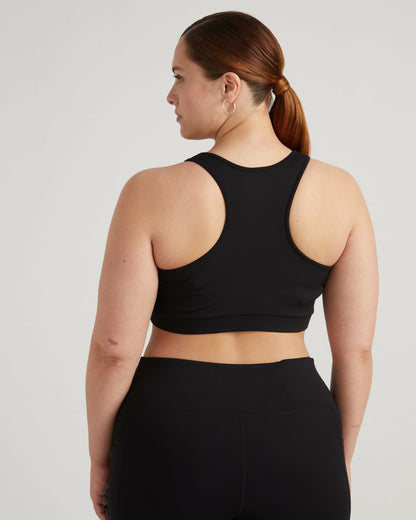 Next-to-Naked Racerback Sports Bra - Black | Universal Standard