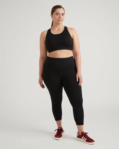 Next-to-Naked Racerback Sports Bra - Black | Universal Standard