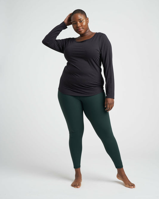 Mia Long Sleeve Movement Tee - Black | Universal Standard