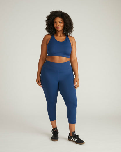 Next-to-Naked Racerback Sports Bra - Pageant Blue | Universal Standard