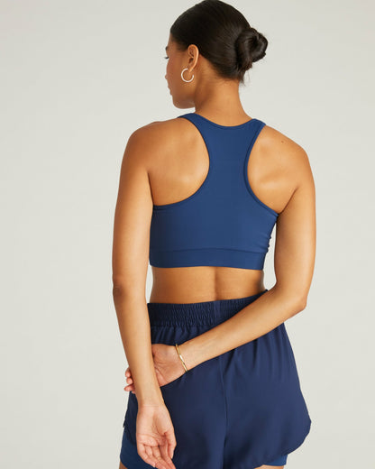 Next-to-Naked Racerback Sports Bra - Pageant Blue | Universal Standard