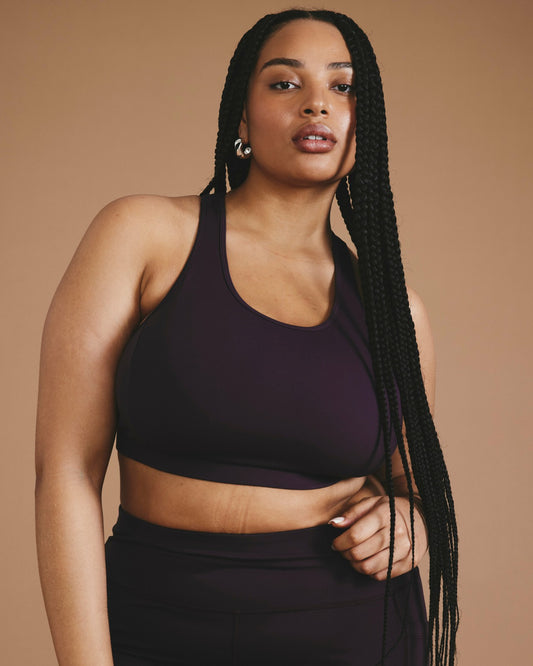 Next-to-Naked Racerback Sports Bra - Purple Jewel | Universal Standard