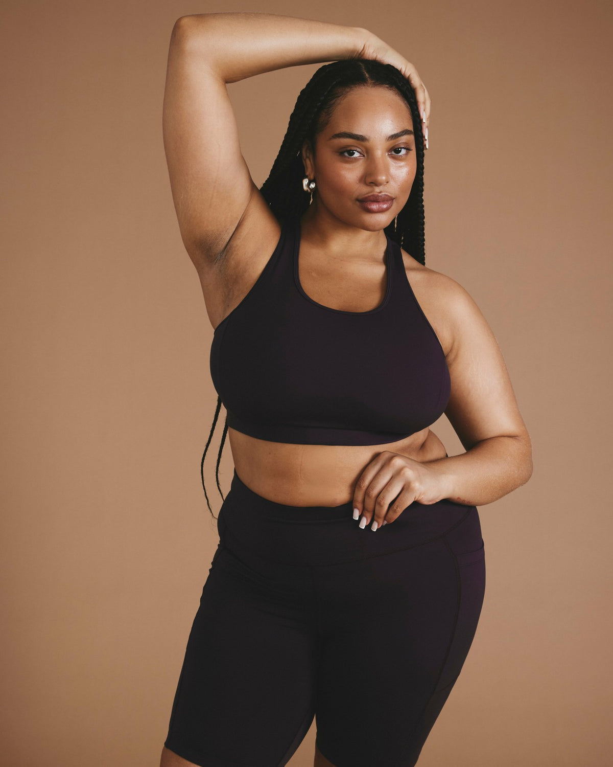 Next-to-Naked Racerback Sports Bra - Purple Jewel | Universal Standard
