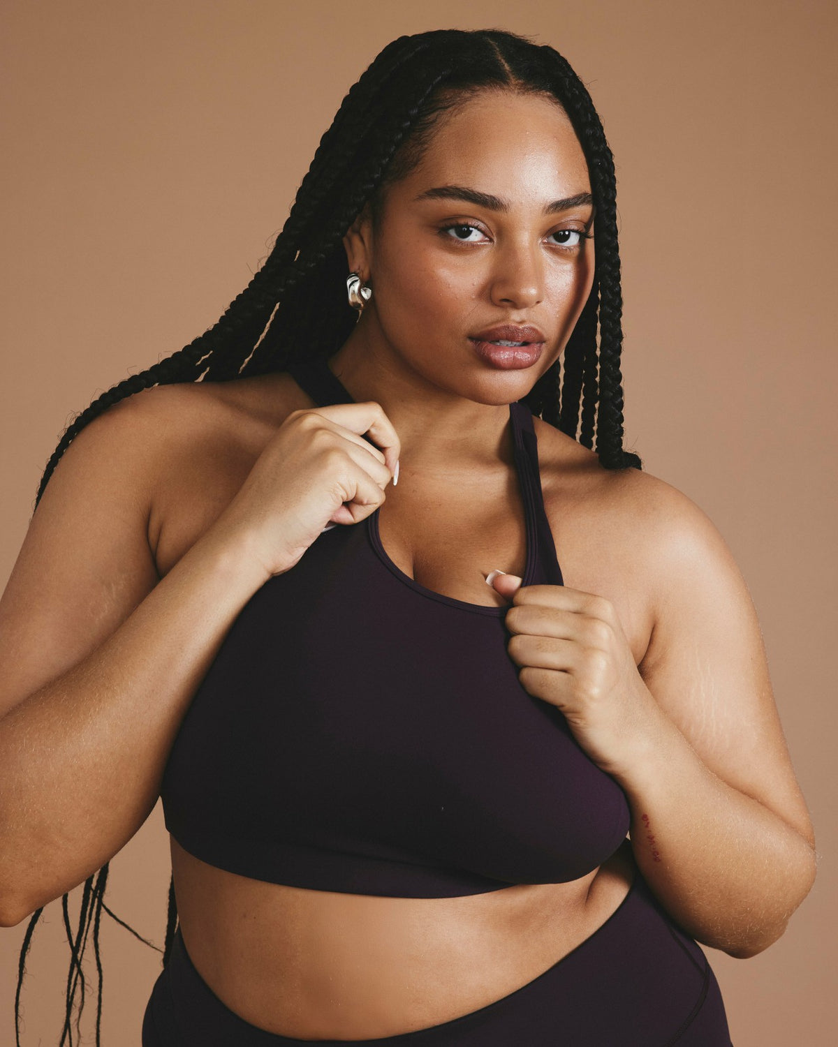 Next-to-Naked Racerback Sports Bra - Purple Jewel | Universal Standard