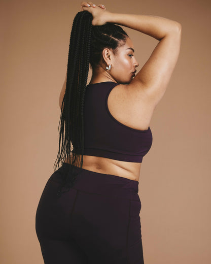 Next-to-Naked Racerback Sports Bra - Purple Jewel | Universal Standard
