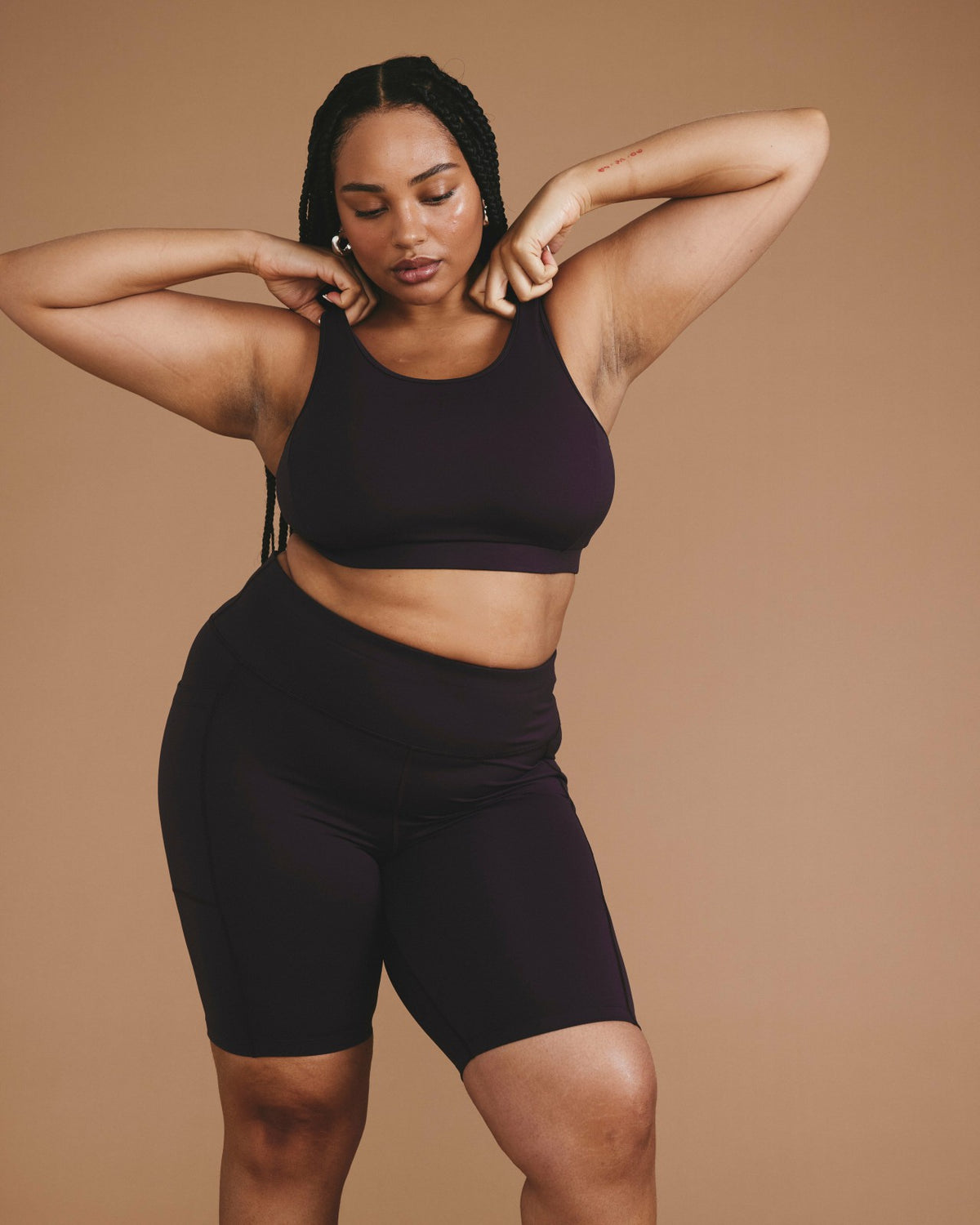 Next-to-Naked Racerback Sports Bra - Purple Jewel | Universal Standard